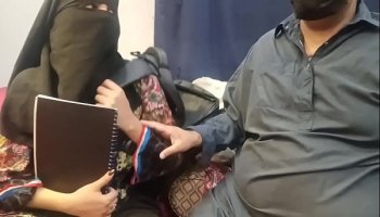 Desi student girl in hijaab fucked by tution teacher